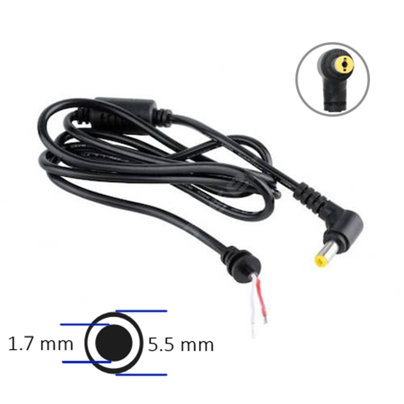 DC Kablo - Acer/P.bell 5.5x1.7mm - Max 90W