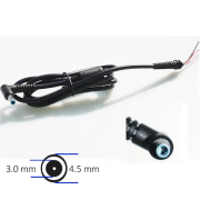 DC Kablo - HP/DELL 4.5x3.0mm (Mavi Küçük Pinli)- Max 90W