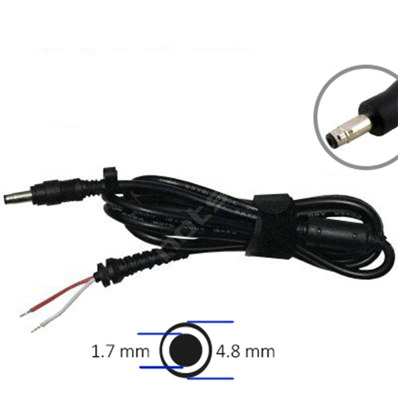 DC Kablo - HP Boğumlu 4.8x1.7mm (Dv Uç) - Max 90W