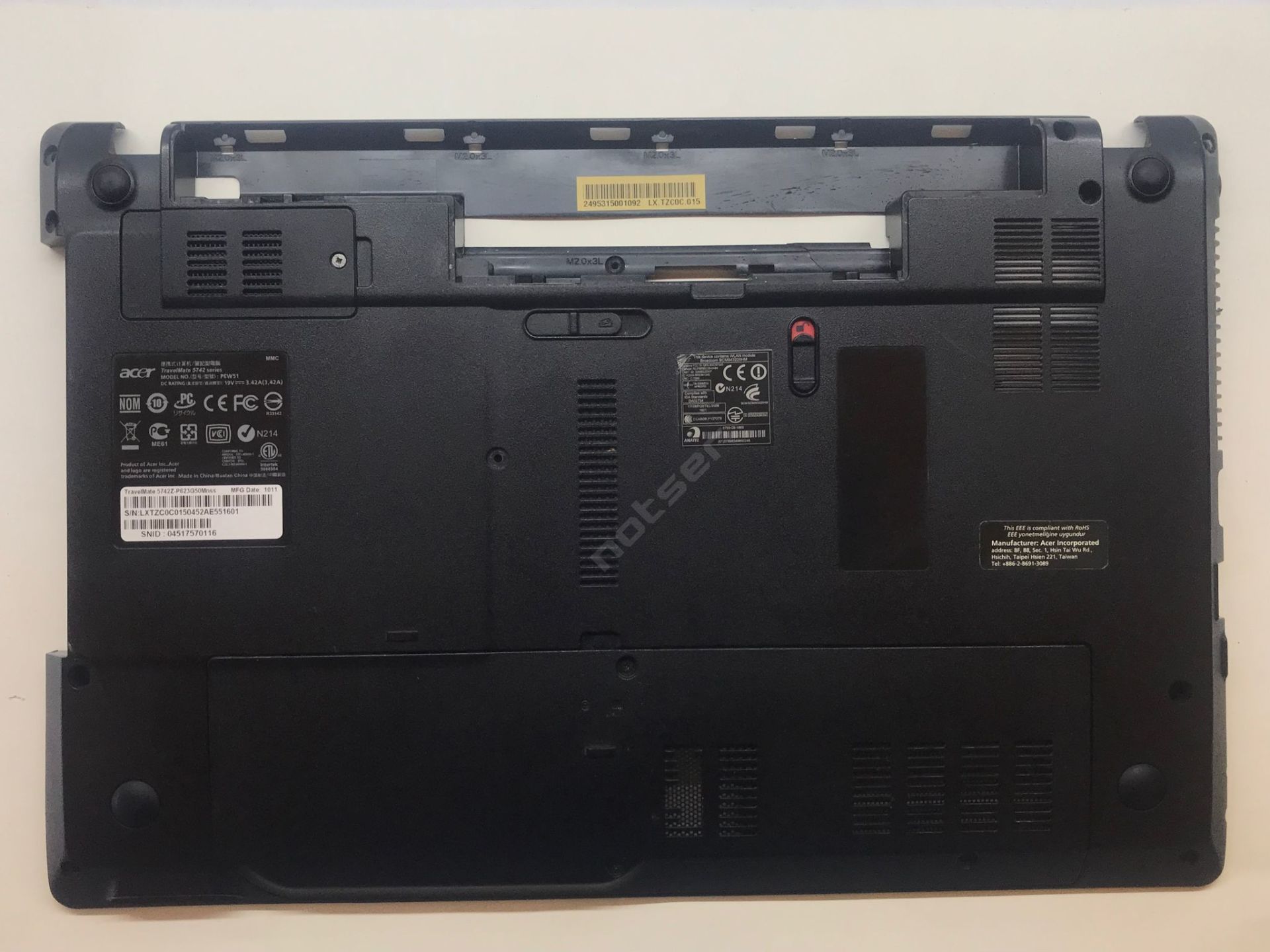 Acer Travelmate 5742 5742Z PEW51 Alt Kasa