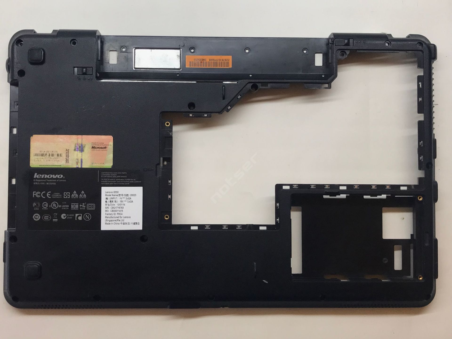 Lenovo G550 G555 Alt Kasa