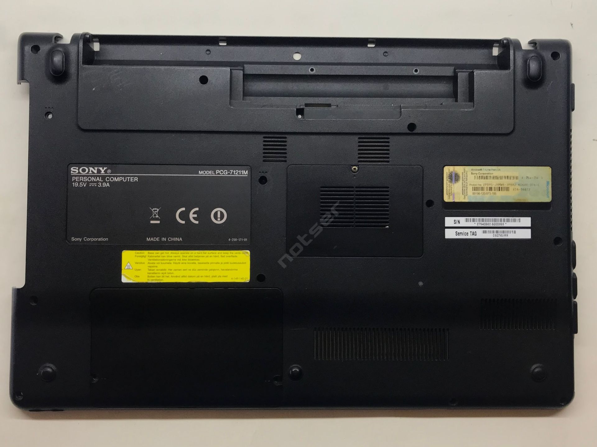 Sony Vaio VPCEB PCG-71211M PCG-71211V Alt Kasa