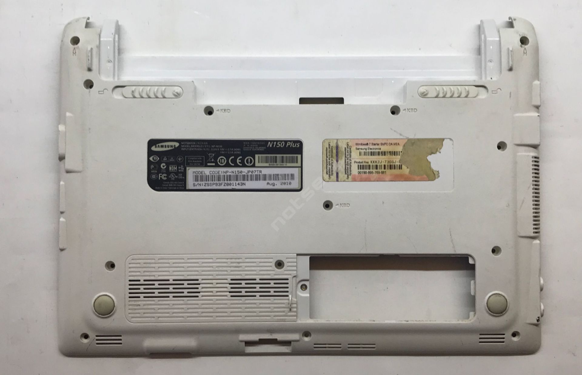 Samsung Mini Beyaz N148 N150 N148P N150P NB30 Alt Kasa