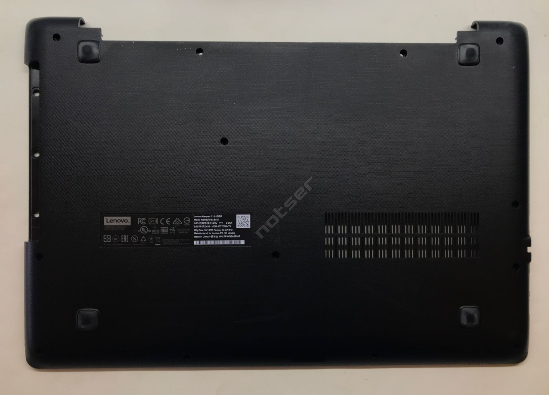 Lenovo ideapad 110-15 için 110-15ISK 110-15IKB Alt Kasa
