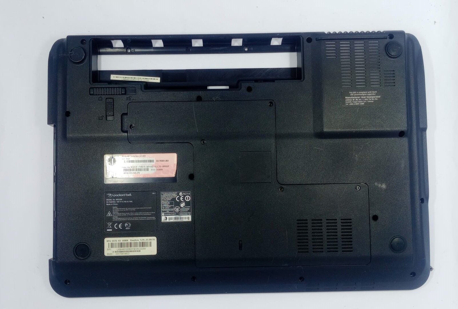Packard Bell Tj75 Tj76 Tj77 Tj78 Ms2288 Alt Kasa
