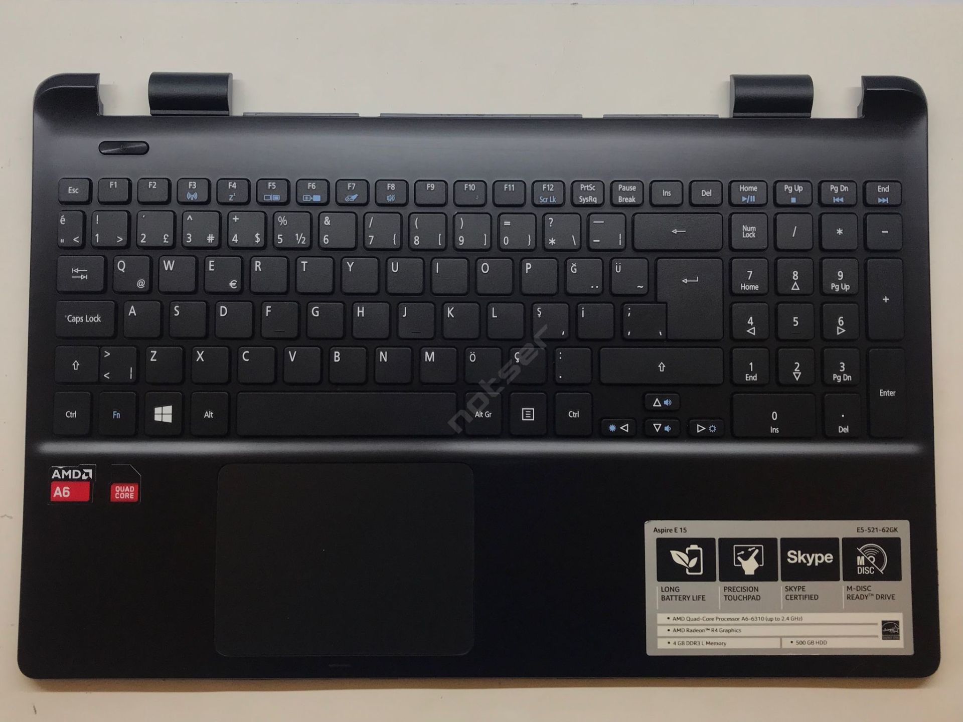 Acer Aspire SİYAH E5-571 E5-571G E5-551 E5-521 E5-511 E5-531 Üst Kasa