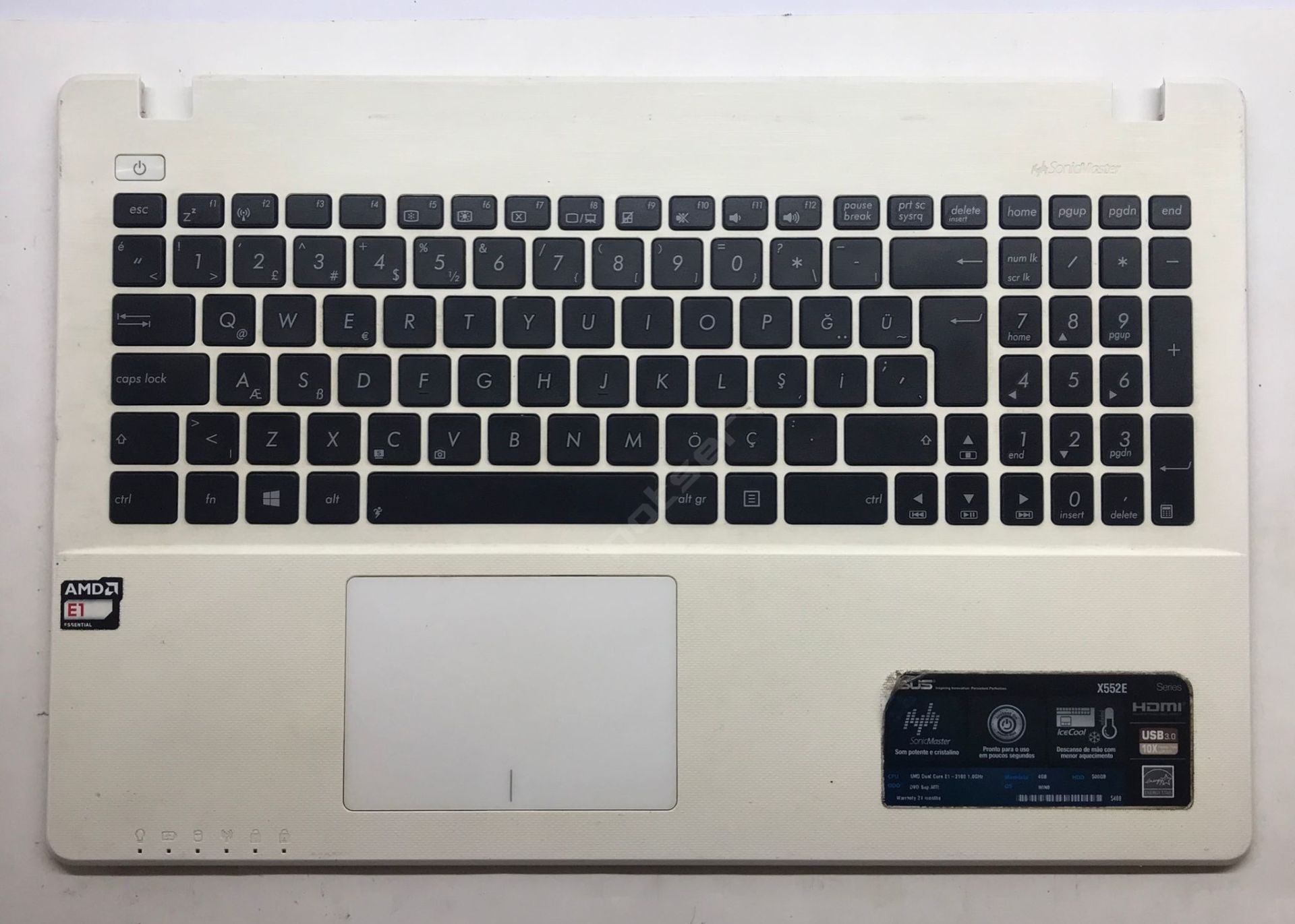 Asus R510 R510V X550 X550V X550J X550VX BEYAZ Üst Kasa