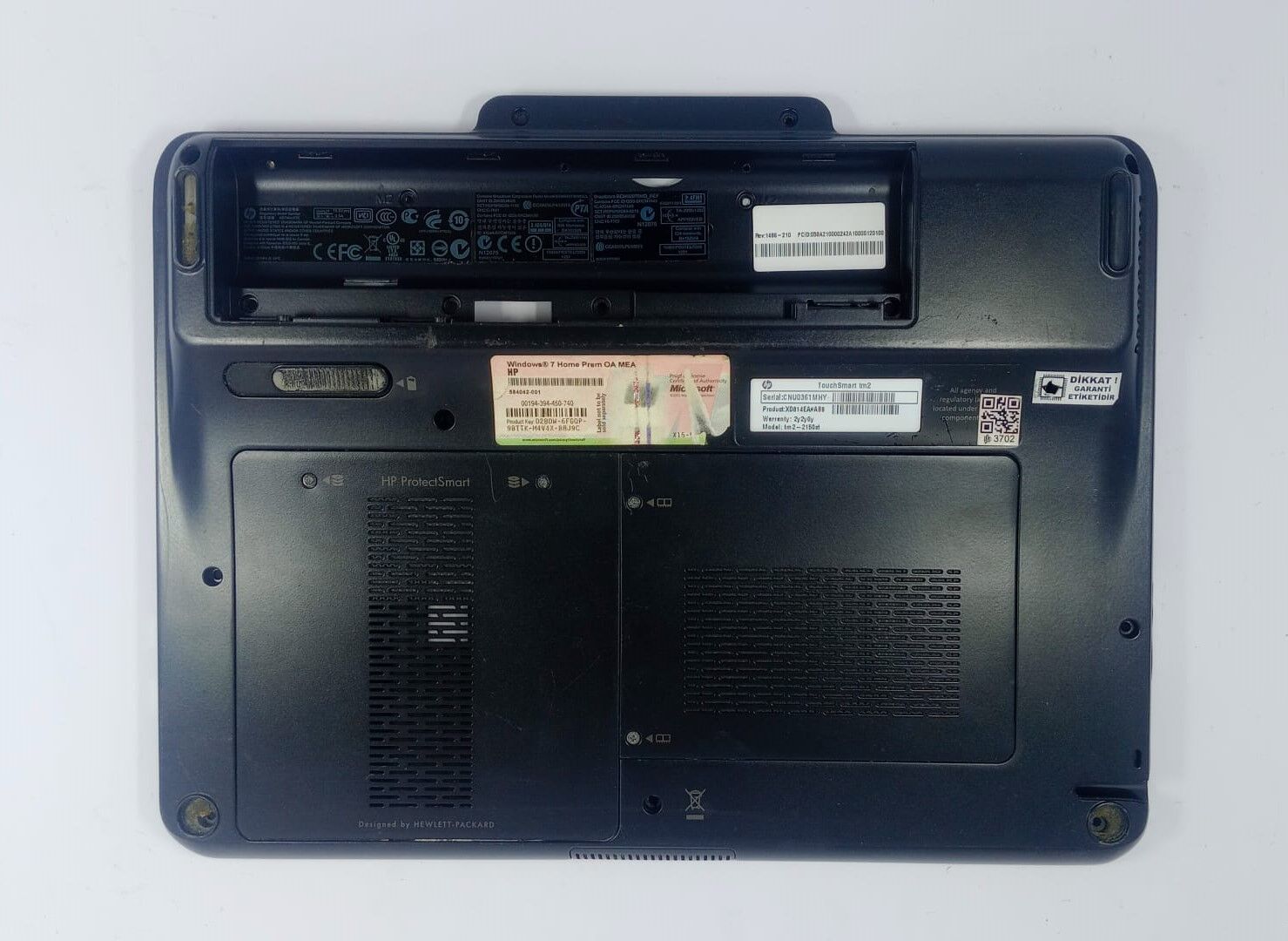 Hp TouchSmart TM2-2150st Alt Kasa