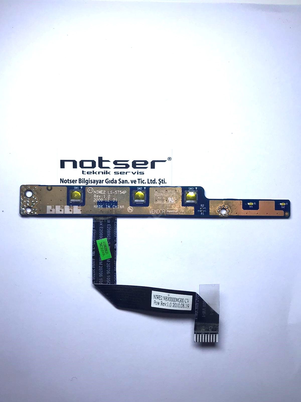 Lenovo G560 G565 Z560 Z565 LS-5754P Power Buton