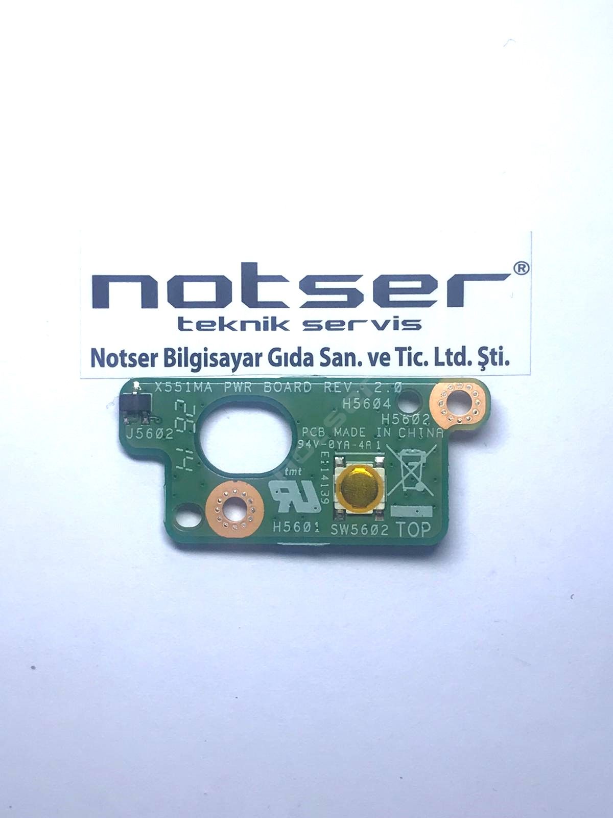 Asus X551  X551C X551CA X551M X551MA X551CA_PWR BOARD REV:2.0 Power Buton