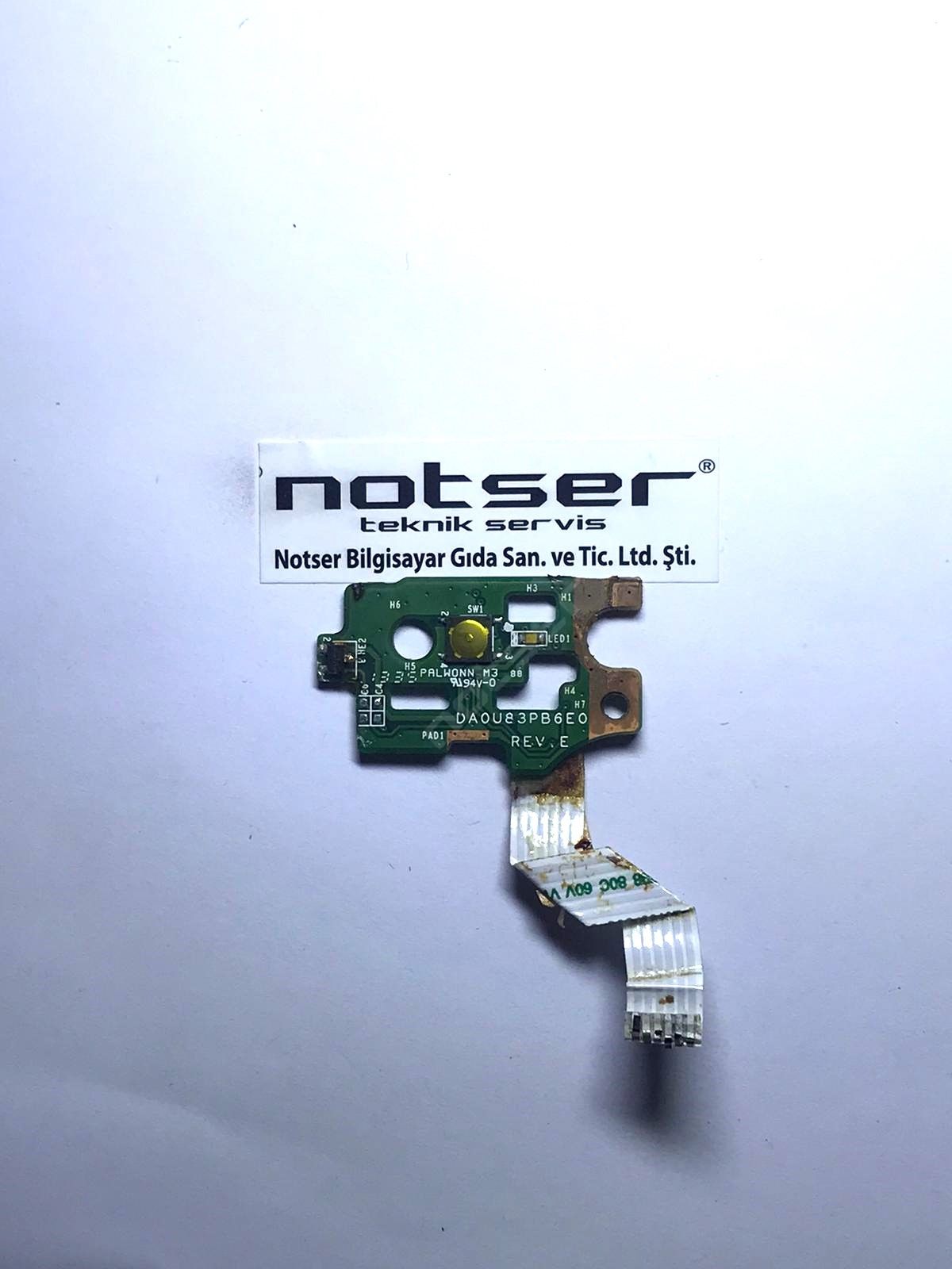 Hp Pavilion 15-N 14-N 15-F Serisi 15-n097sa 15-n032sa 15-n096sa DA0U83PB6E0 Power Buton