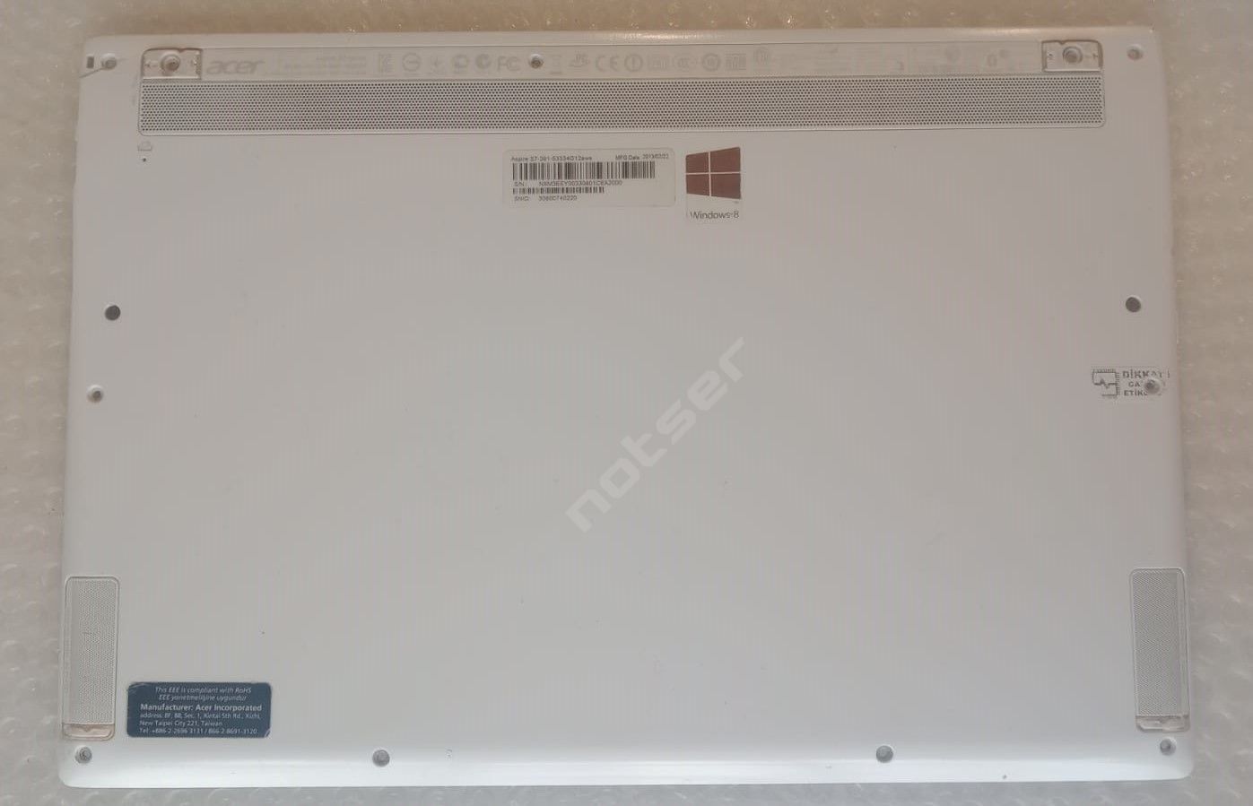 Acer Aspire S7-391 S7-392 MS2364 MS-2364 Alt Kasa