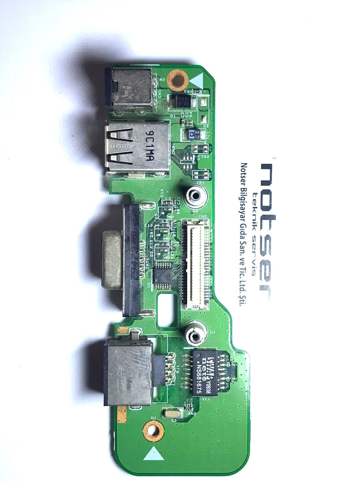 Dell 1545 1546 PP41L 48.4AQ20.011 Usb/Vga/Ethernet /Dc Jack Board
