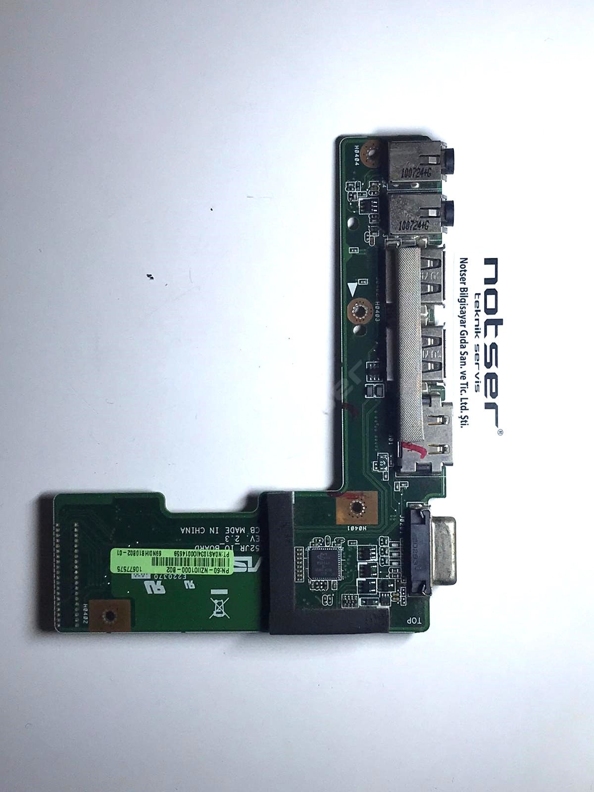 Asus  K52 X52J A52J K52JR K52JT K52JB K52JU K52JE K52D X52D A52D K52DY K52DE K52DR 60-NZII01000 Usb/Ses Board