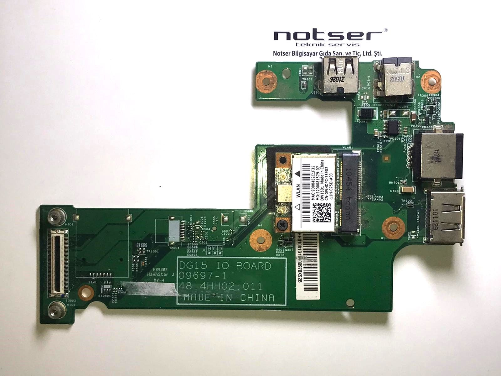 Dell Inspiron 15R 5010 N5010 M5010 48.4HH02.011 Usb/Dc jack Board