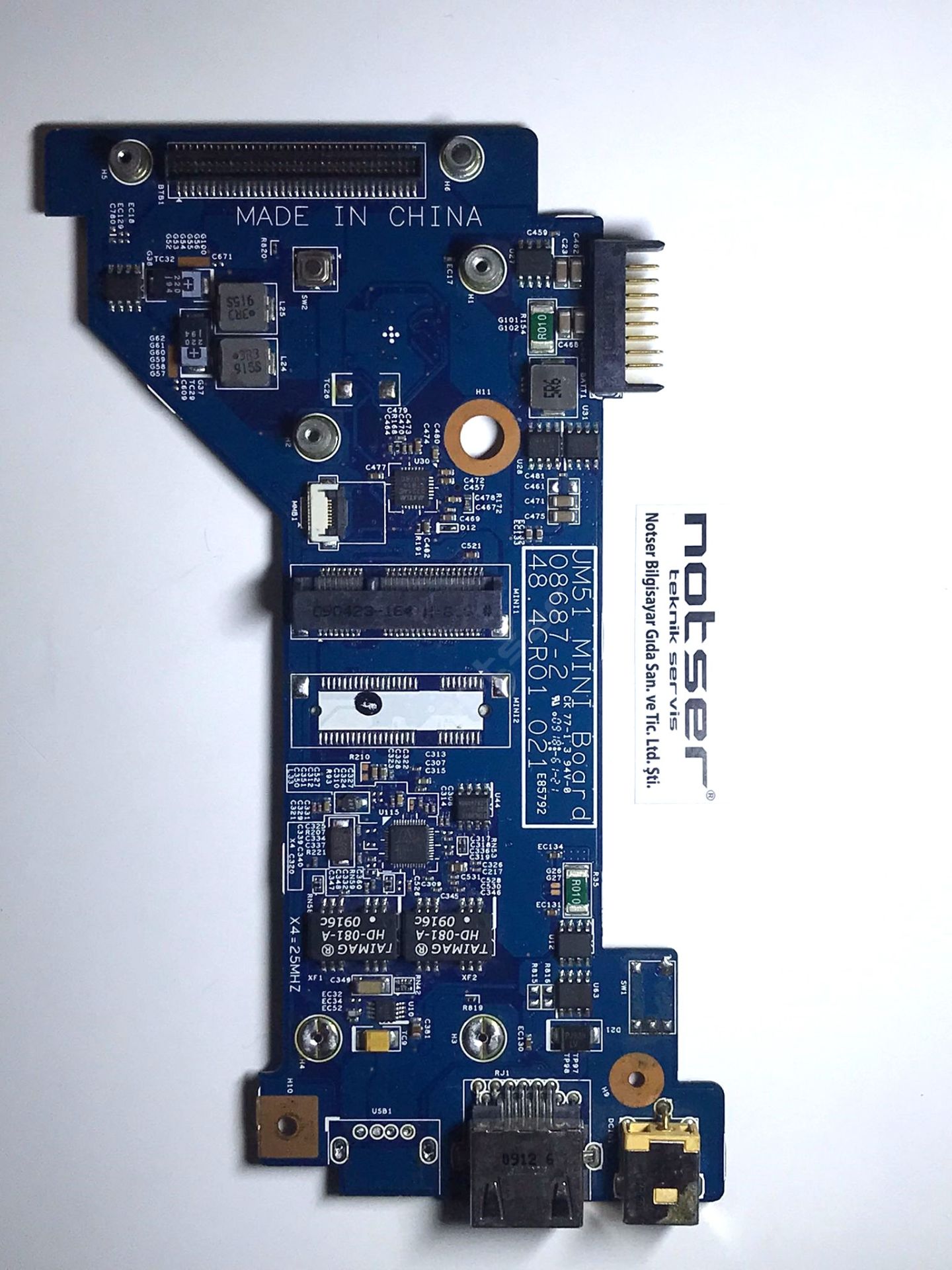 Acer 5410 5810T 5810TG 5810TZ 48.4cr01.021 Ethernet /Dc Jack Board