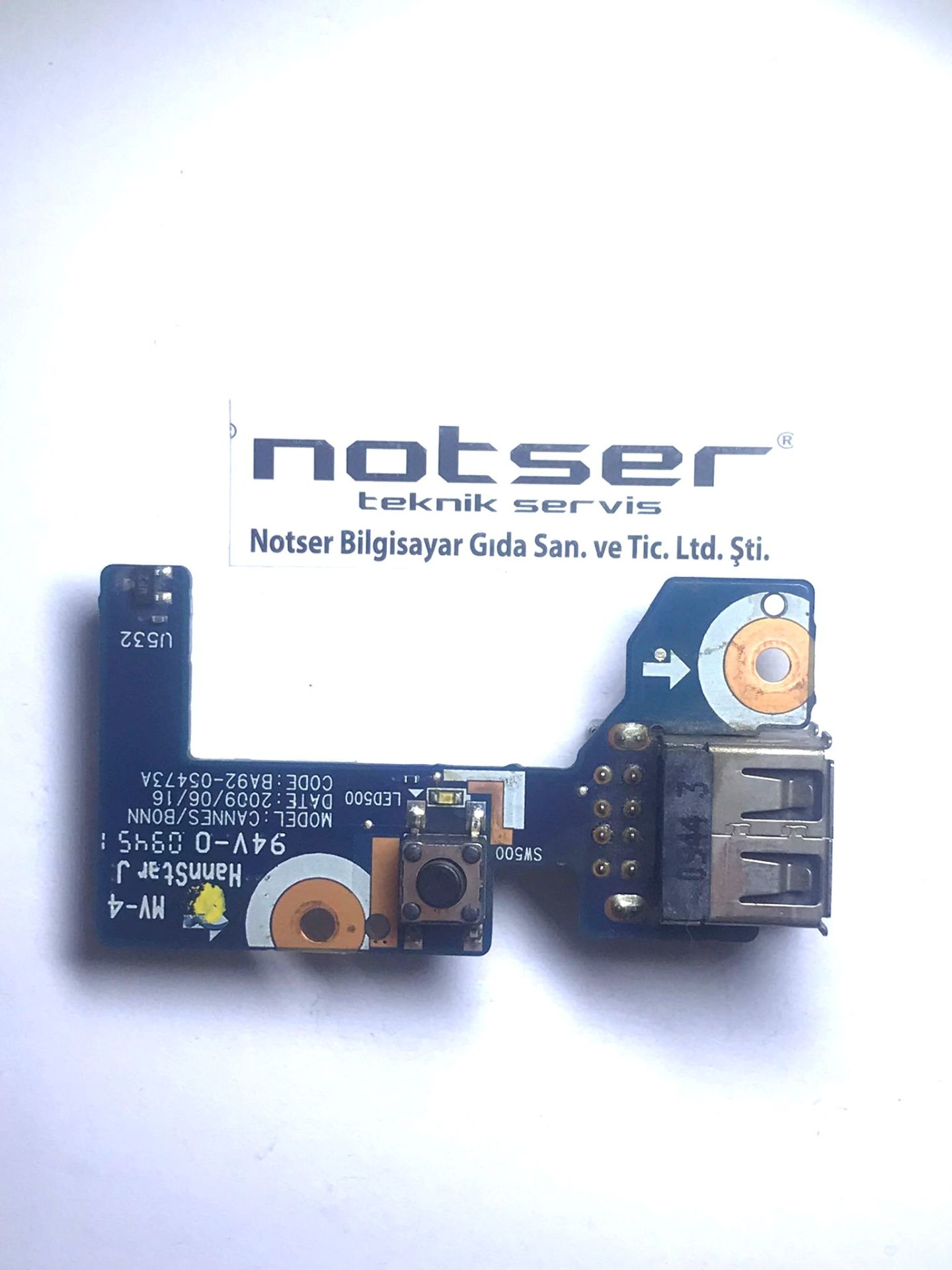 Samsung R522 R520 R620H R720 R522H BA92-05473A Usb/Power Buton Board