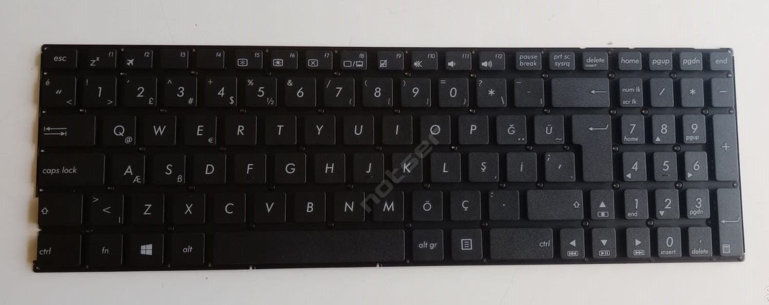 Asus A556U, A556UA, A556UB, A556UF A556UQ, A556UR, A556UV K556U, K556UA, K556UJ K556UQ, K556UR, R753U, R753UB R753UJ, R753UX X556U, X556UA, X556UB X556UF, X556UJ, X556UQ X756U, X756UB, X756UJ X756UQ, X756UV, X756UW, X756UX Notebook Klavye