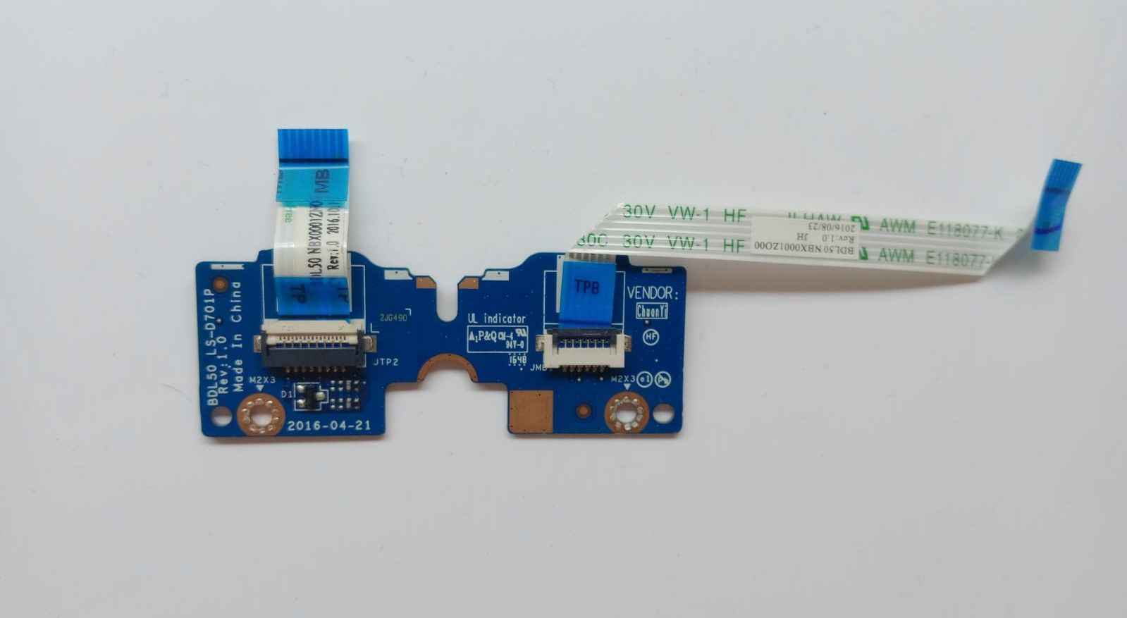 Hp 250 G4 250 G5 15-AC 15-AY 15-AF - LS-D701P Toucpad Buton Board