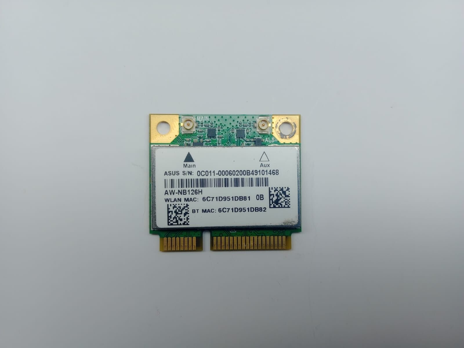 Azurewave Aw-NB126H AR5B225 Kısa Tıp Mini PCI wifi kart