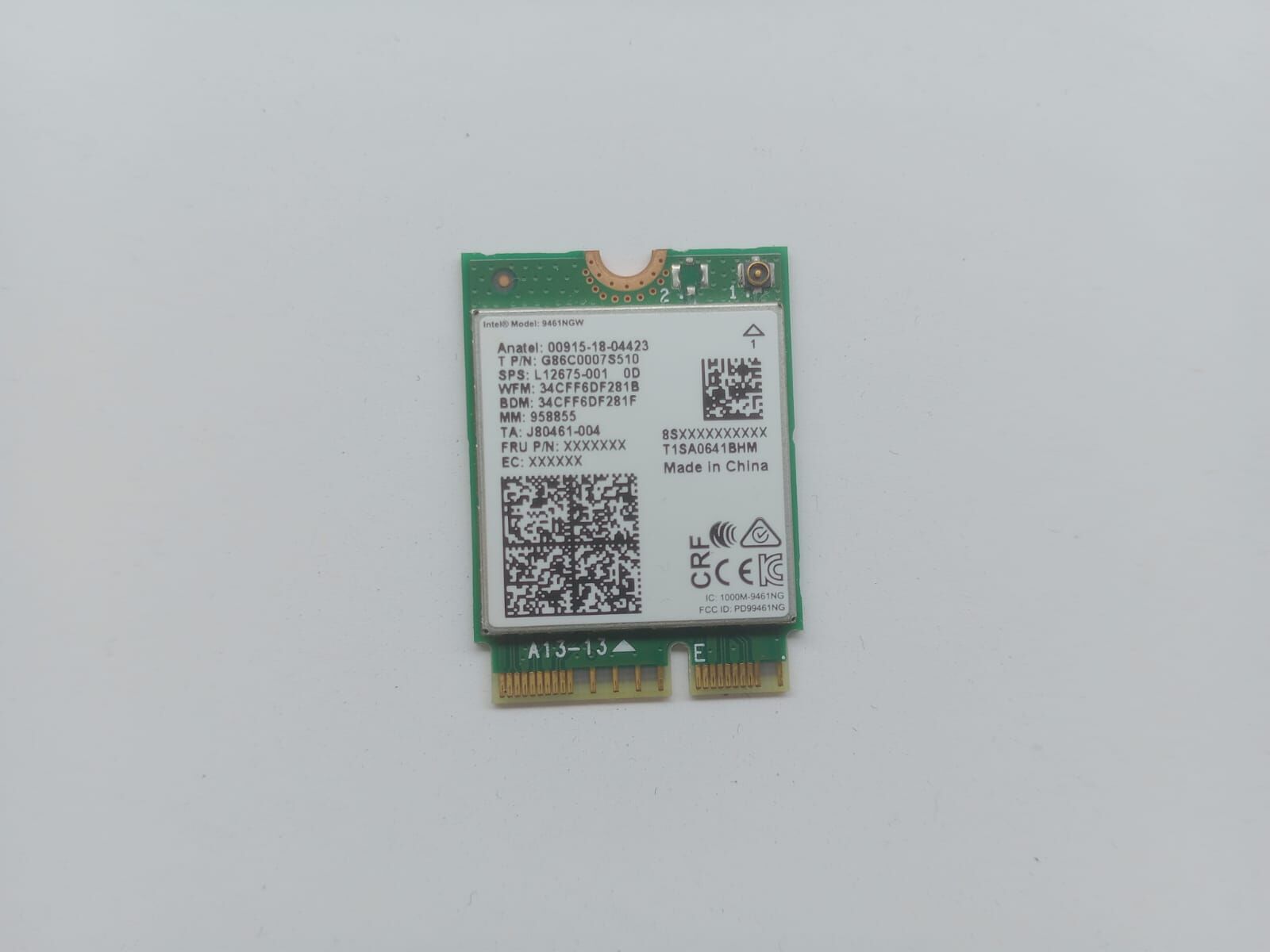 İntel 9461ngw Mini PCIe Tek Antenli wifi kart
