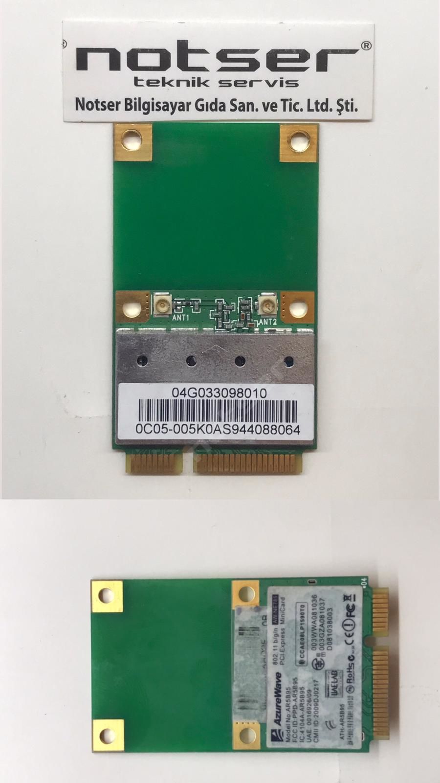 AzureWave AW-N785 AR5B95 Eski Tip PCI wifi kart
