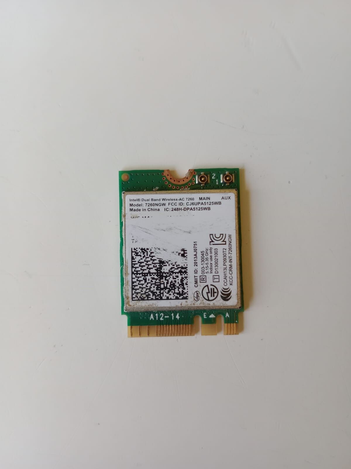 İntel 7260NGW Çift Antenli wifi kart