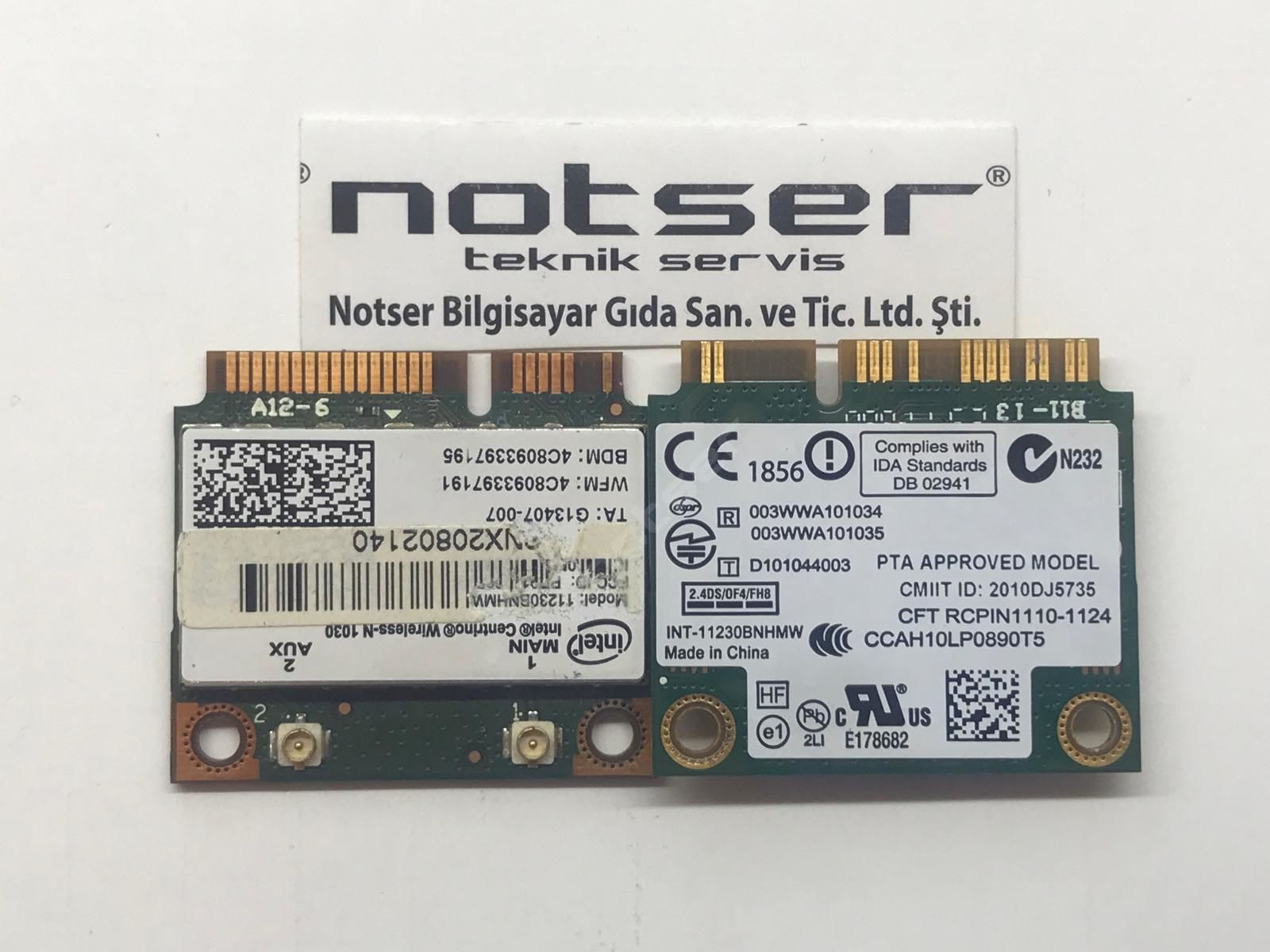Intel 11230BNHMW Kısa Tıp Mini PCI wifi kart