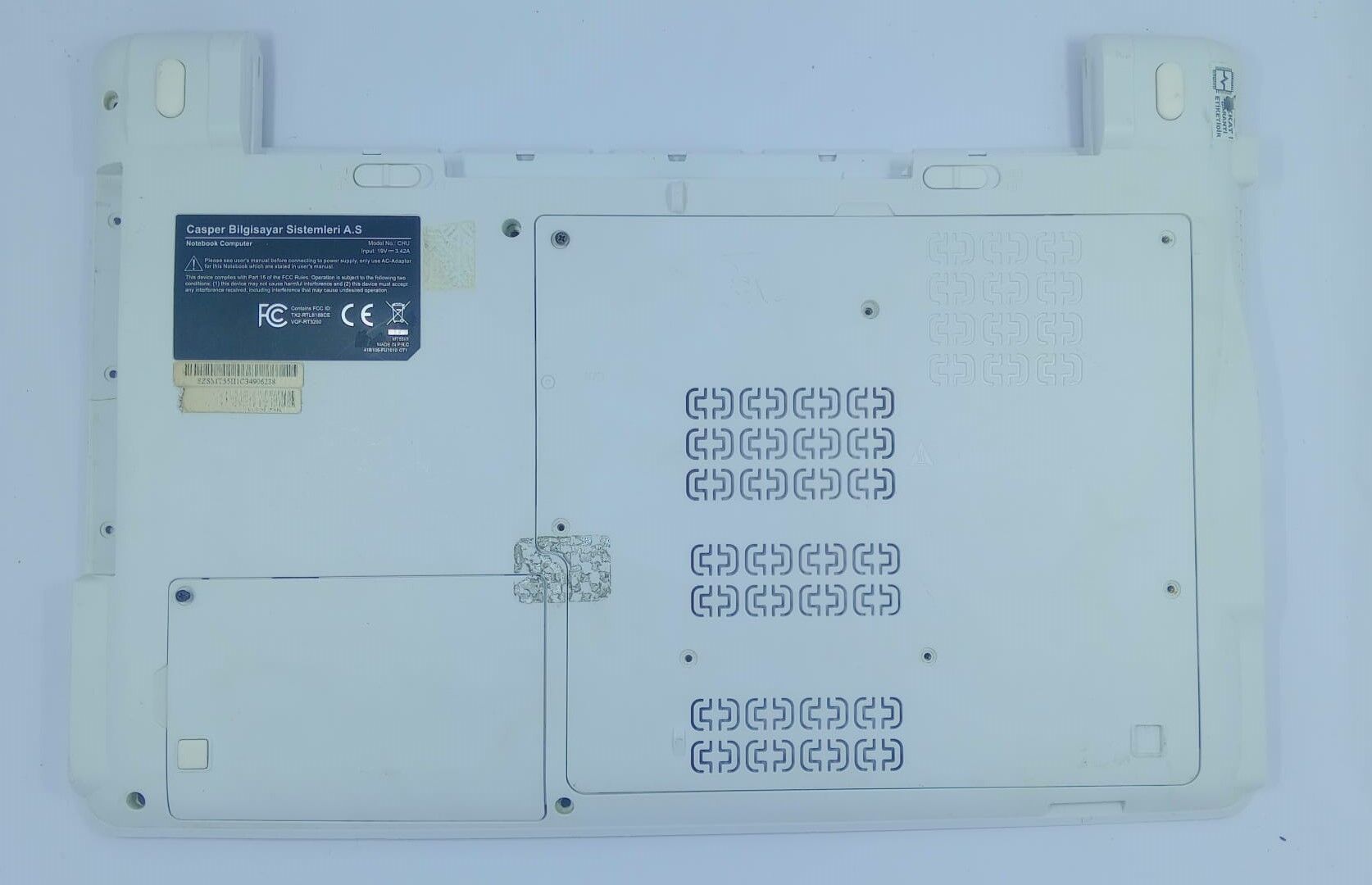Casper Mt50 Mt55 Ckv Cku Cky Chy Chu Chd Beyaz Notebook Alt Kasa
