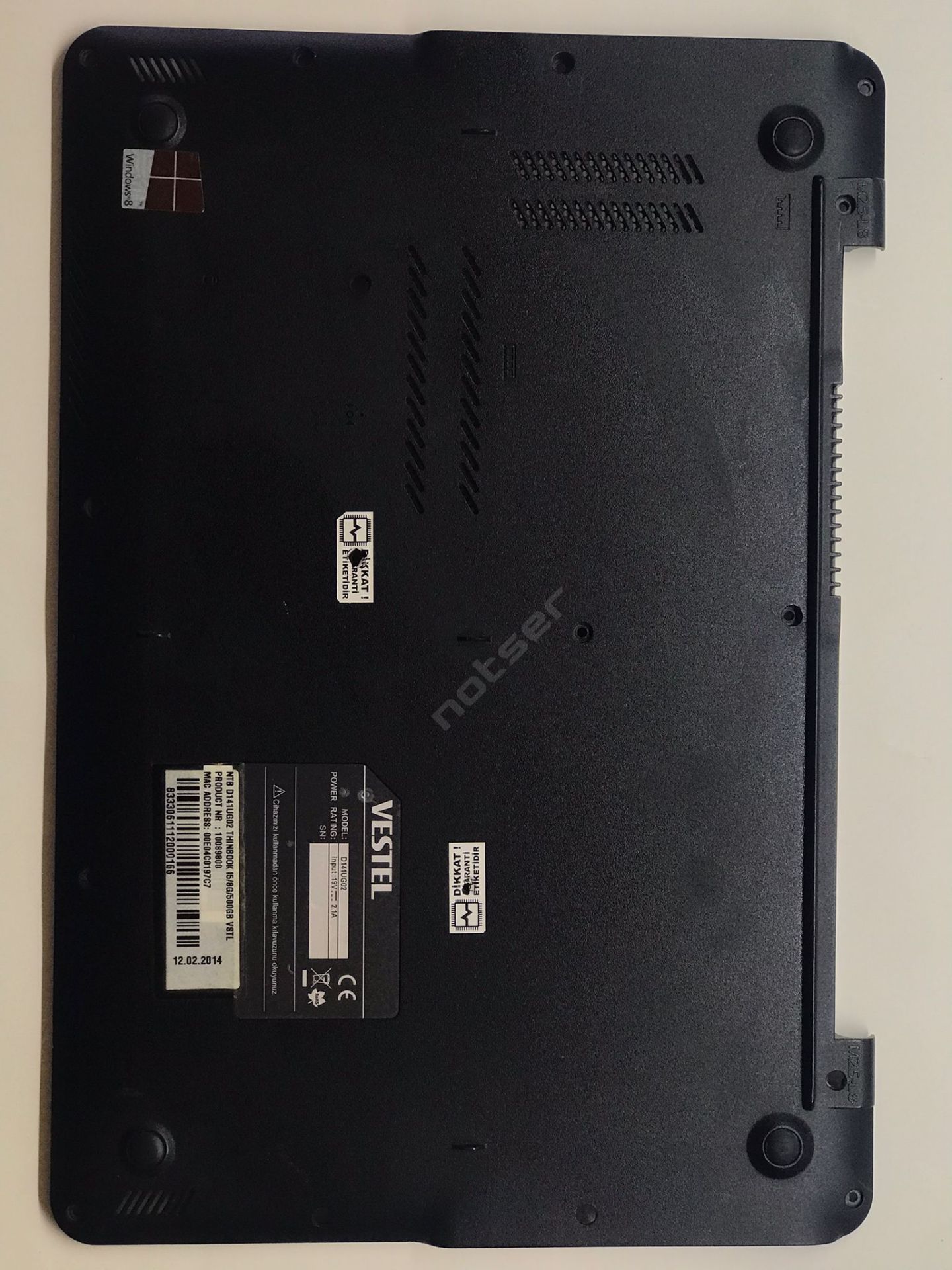 Vestel T40 D141ug02 Alt Kasa