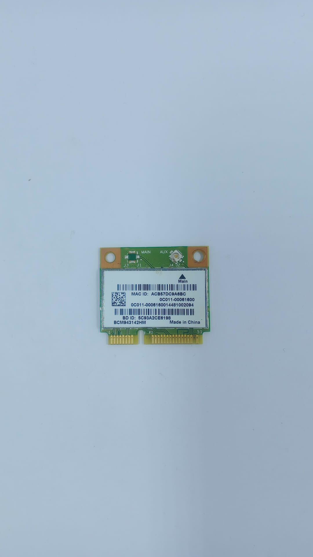 Broadcom BCM943142HM Kısa Tıp Mini PCI wifi kart