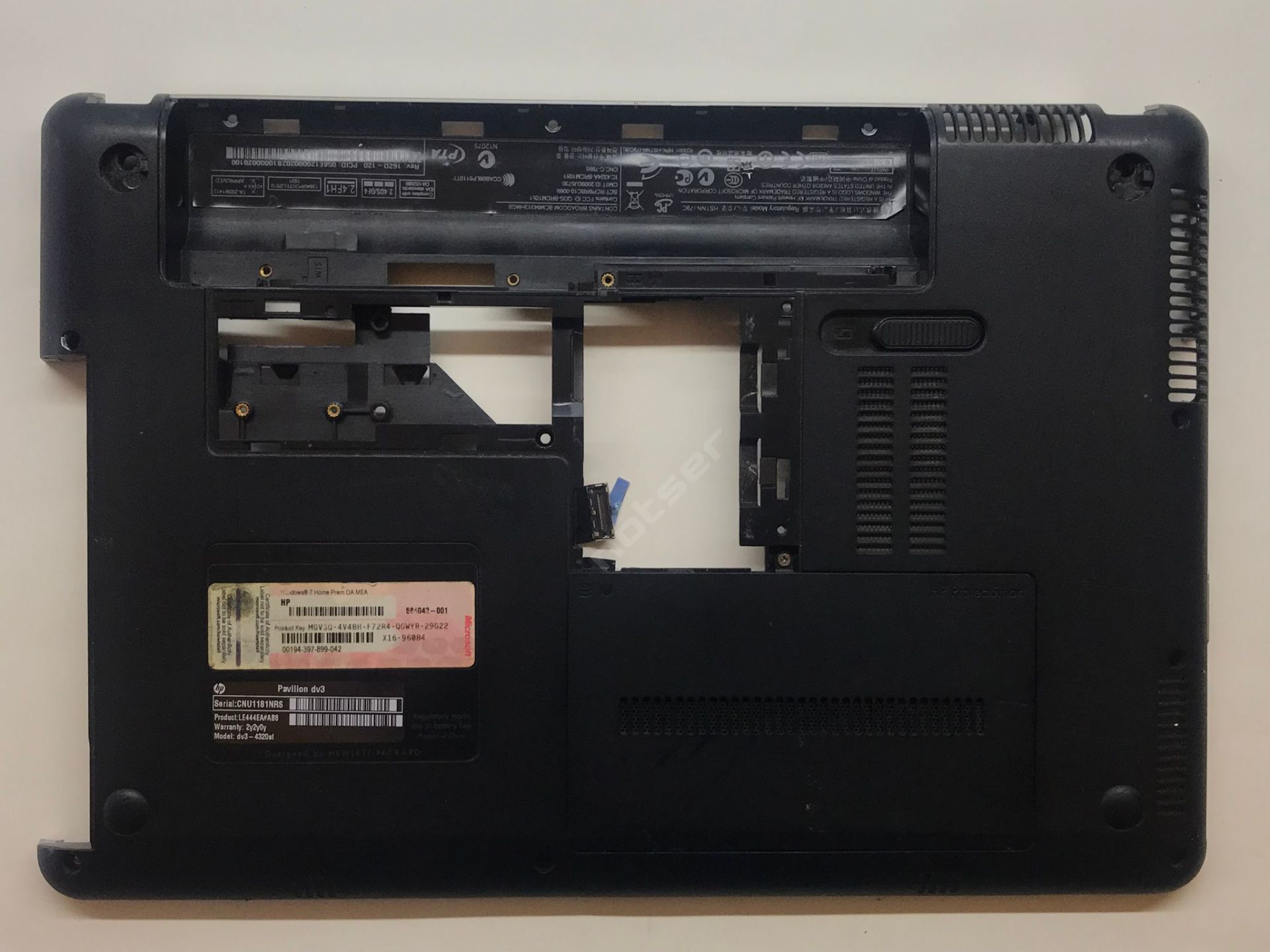 Hp DV3-4320ST 4000 Alt Kasa